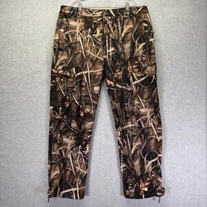 New View Hunting Snow Pants Mens 3XL Brown Camo Fleece Lined Insulated Cargo